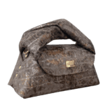 Nuby Three-toned Brown Distressed Crocco Print