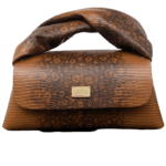 Nyla Tan & Brown Lizard Print