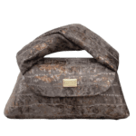 Nuby Three-toned Brown Distressed Crocco Print