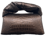 Nyla Brown Croc Embossed