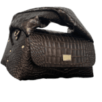 Nyla Brown Croc Embossed