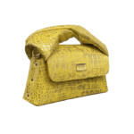 Moby Yellow & Gold Croc Print