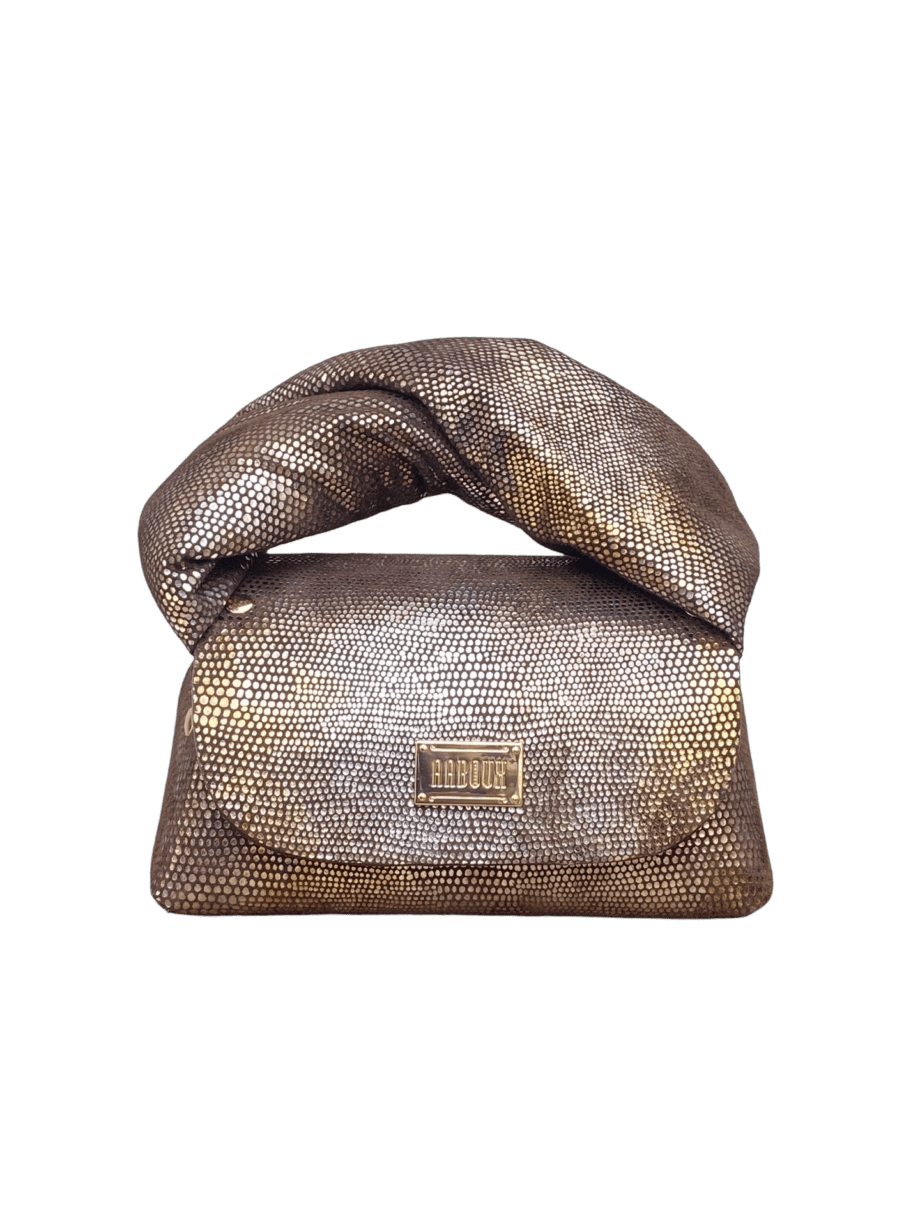 Nury Three-toned Distressed Lizard Print