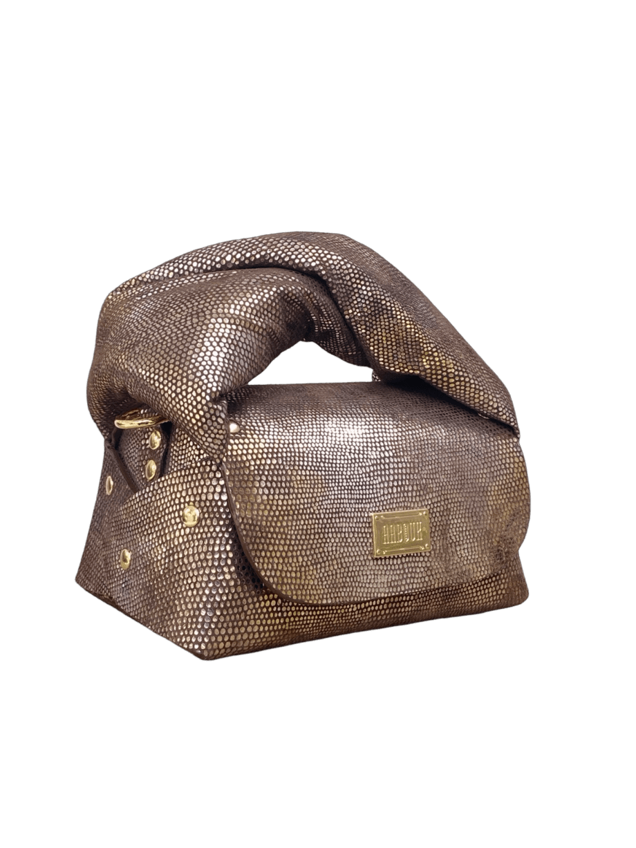 Nury Three-toned Distressed Lizard Print