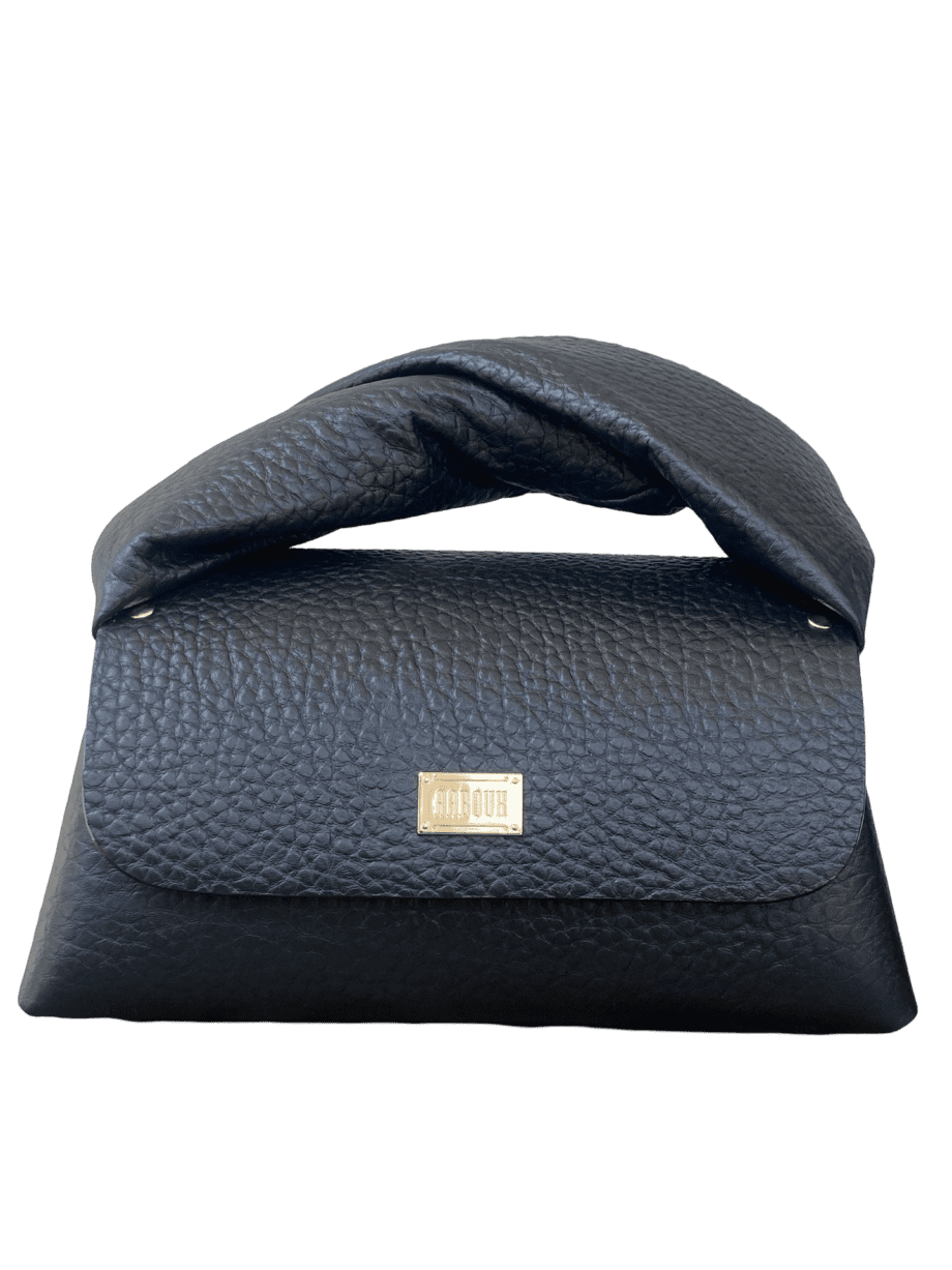 Nyla Black Giant Pebble Grain