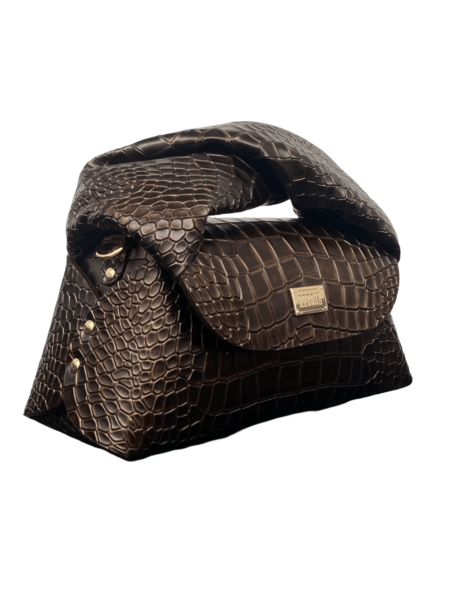 Nuby Brown Croc Embossed