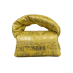 Nury Yellow & Gold Croc Print