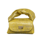 Nury Yellow & Gold Croc Print