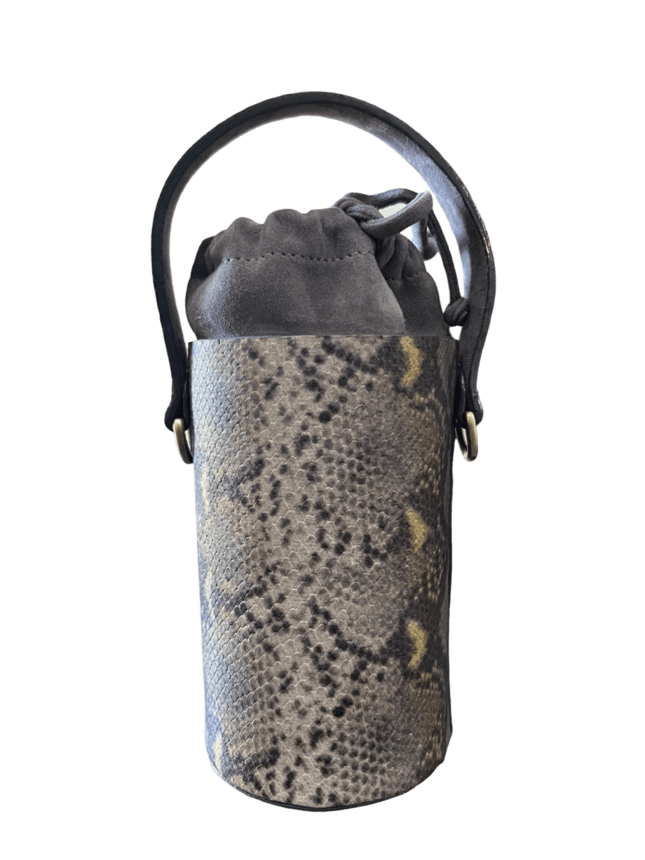 Tara Grey & Yellow Python Print