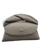 Seyi Taupe Square Embossed Leather