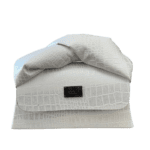 Moby White & Grey Croc Print