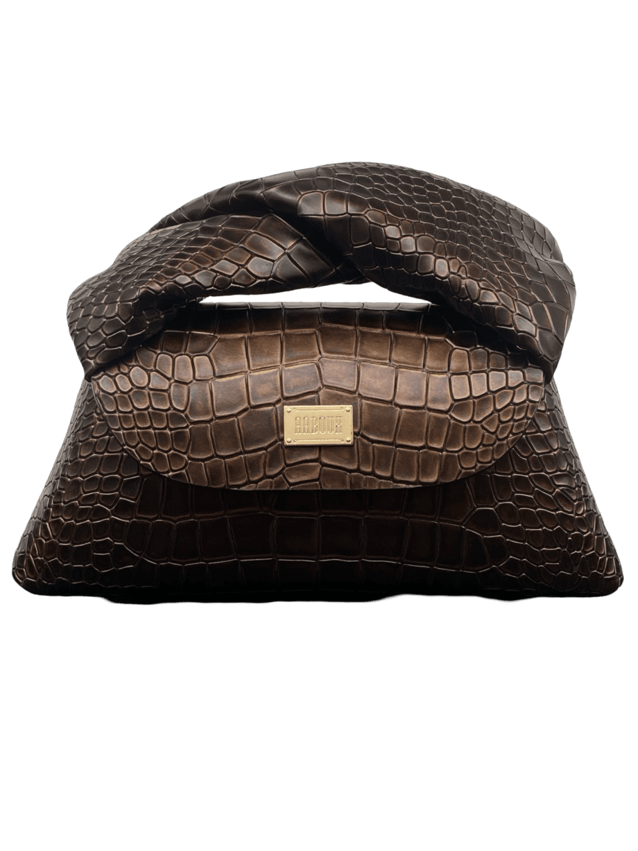Nuby Brown Croc Embossed