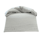 Moby White & Grey Croc Print