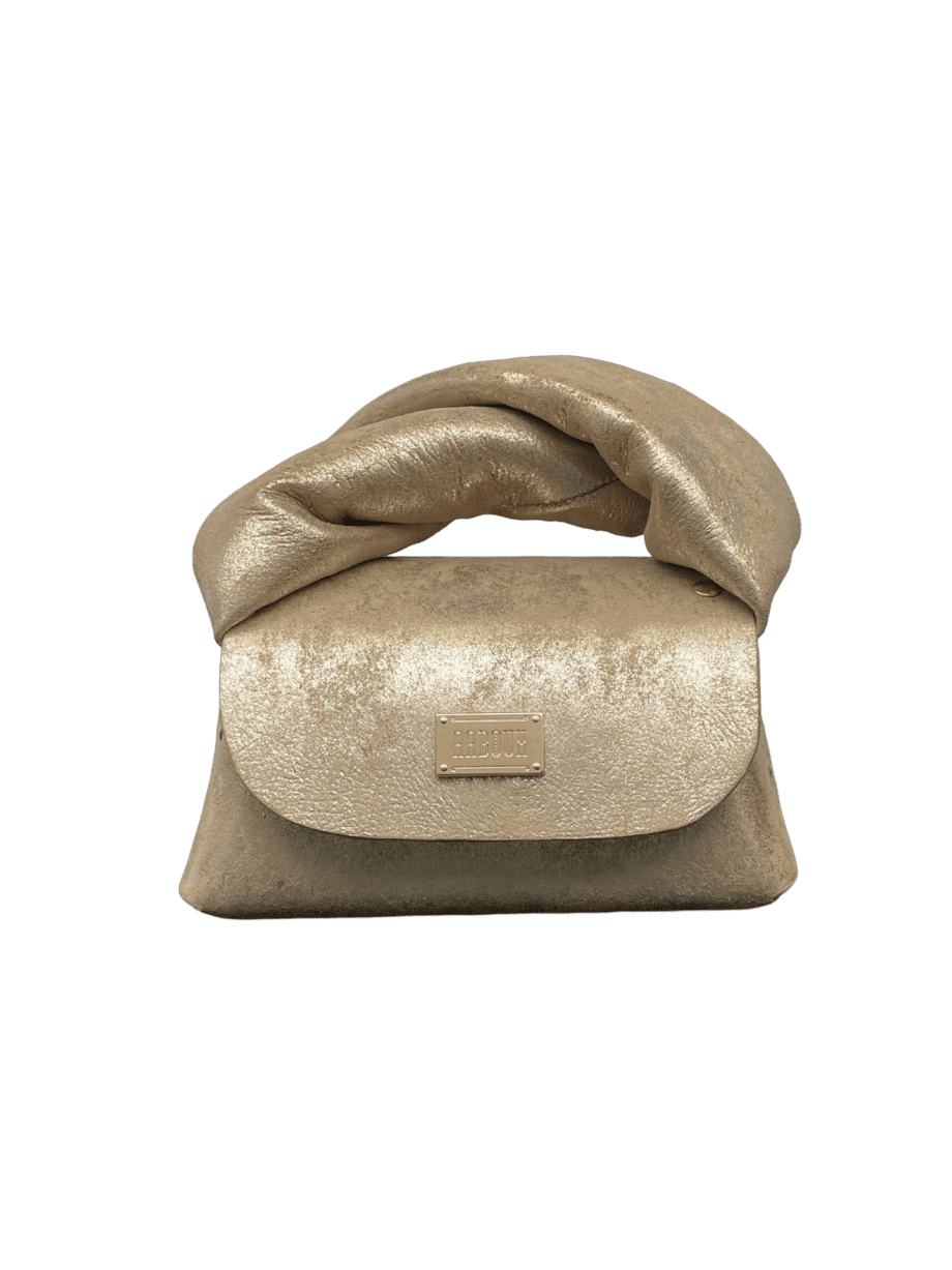 Nury Gold Fairy Dust Distressed Leather