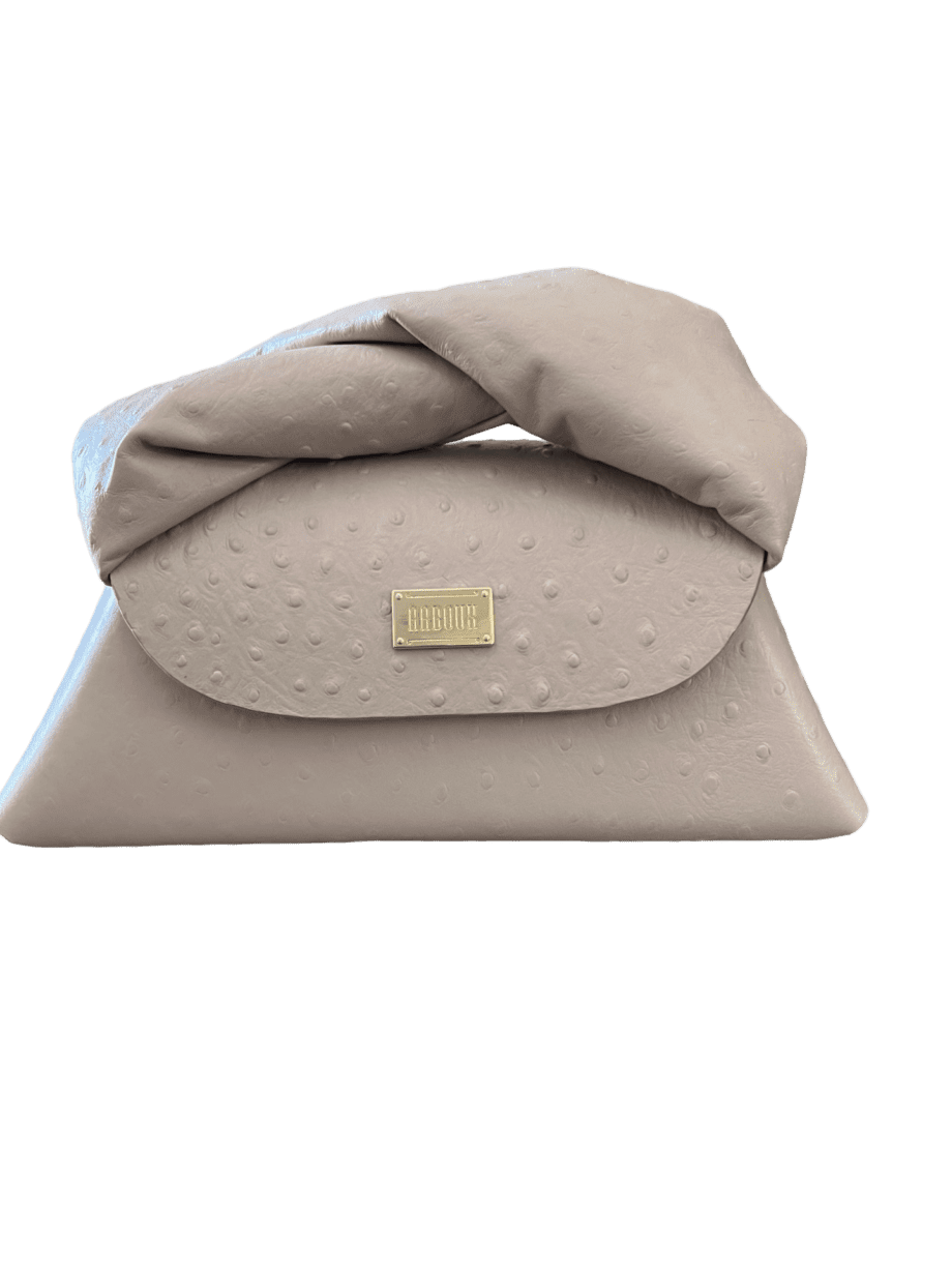 Nuby Taupe Ostrich Print