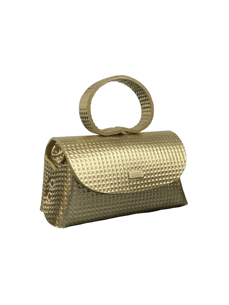 Hana Gold Studded Embossed