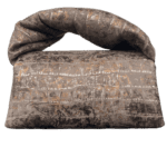 Nyla Three-toned Brown Distressed Crocco Print