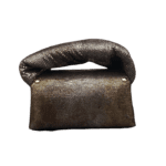 Seyi Brown & Silver Distressed Lizard Print
