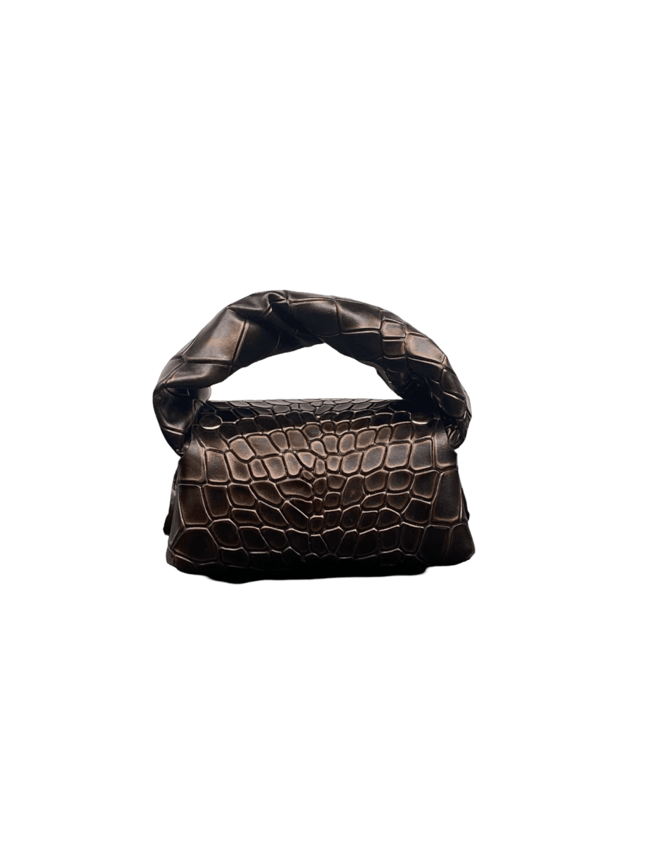 Lily Brown Croc Embossed