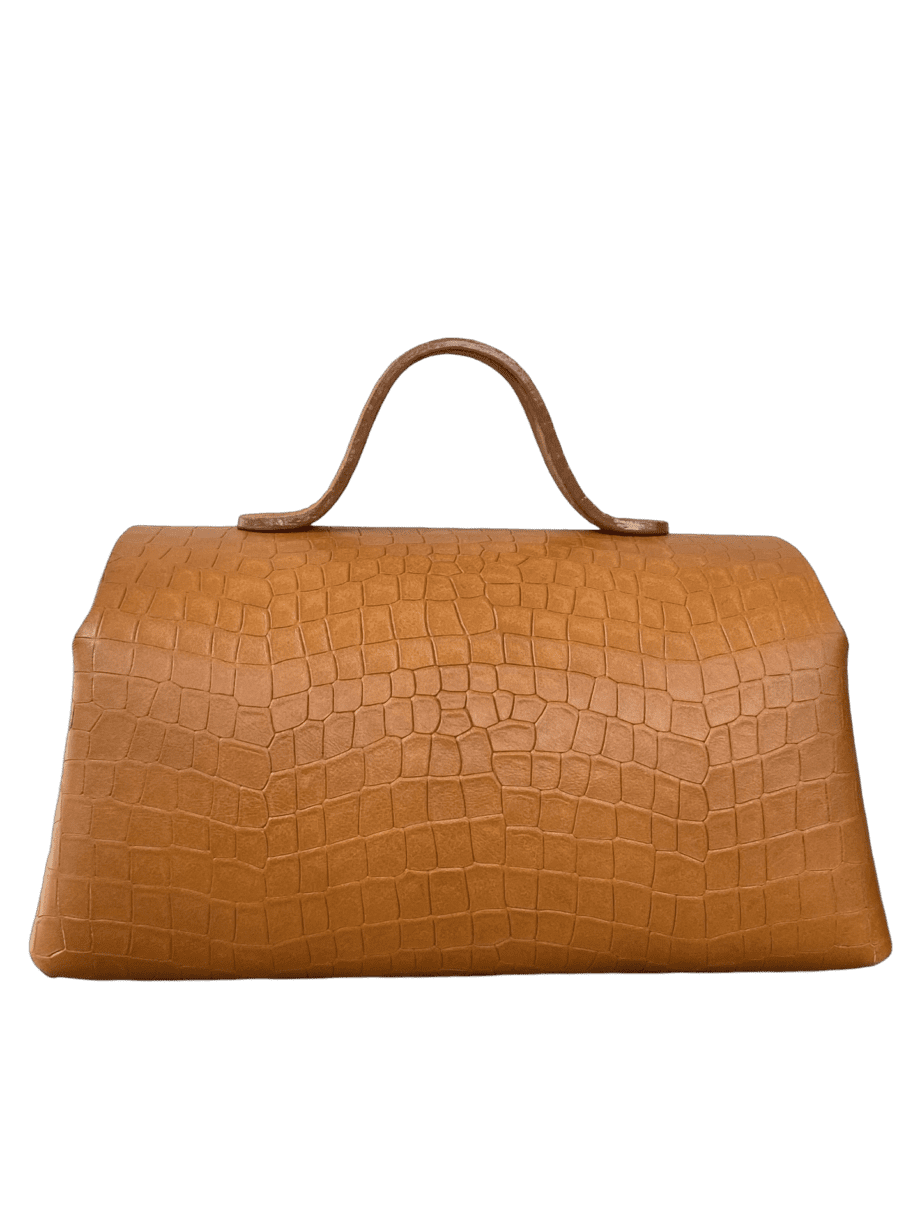 Mila Tan Crocco Embossed