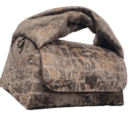 Nyla Three-toned Brown Distressed Crocco Print
