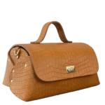 Mila Tan Crocco Embossed