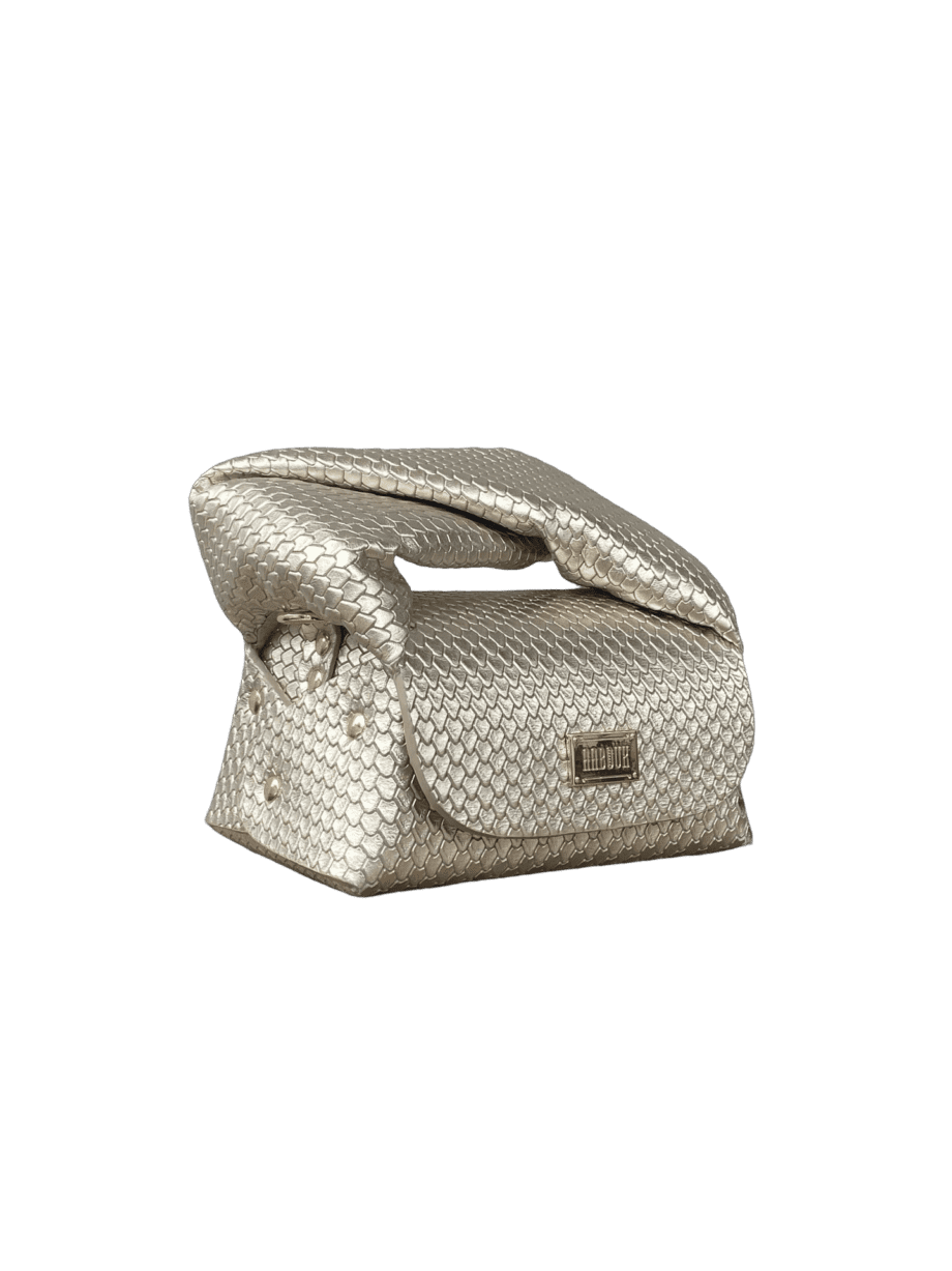 Nury Champagne Gold Snake Print