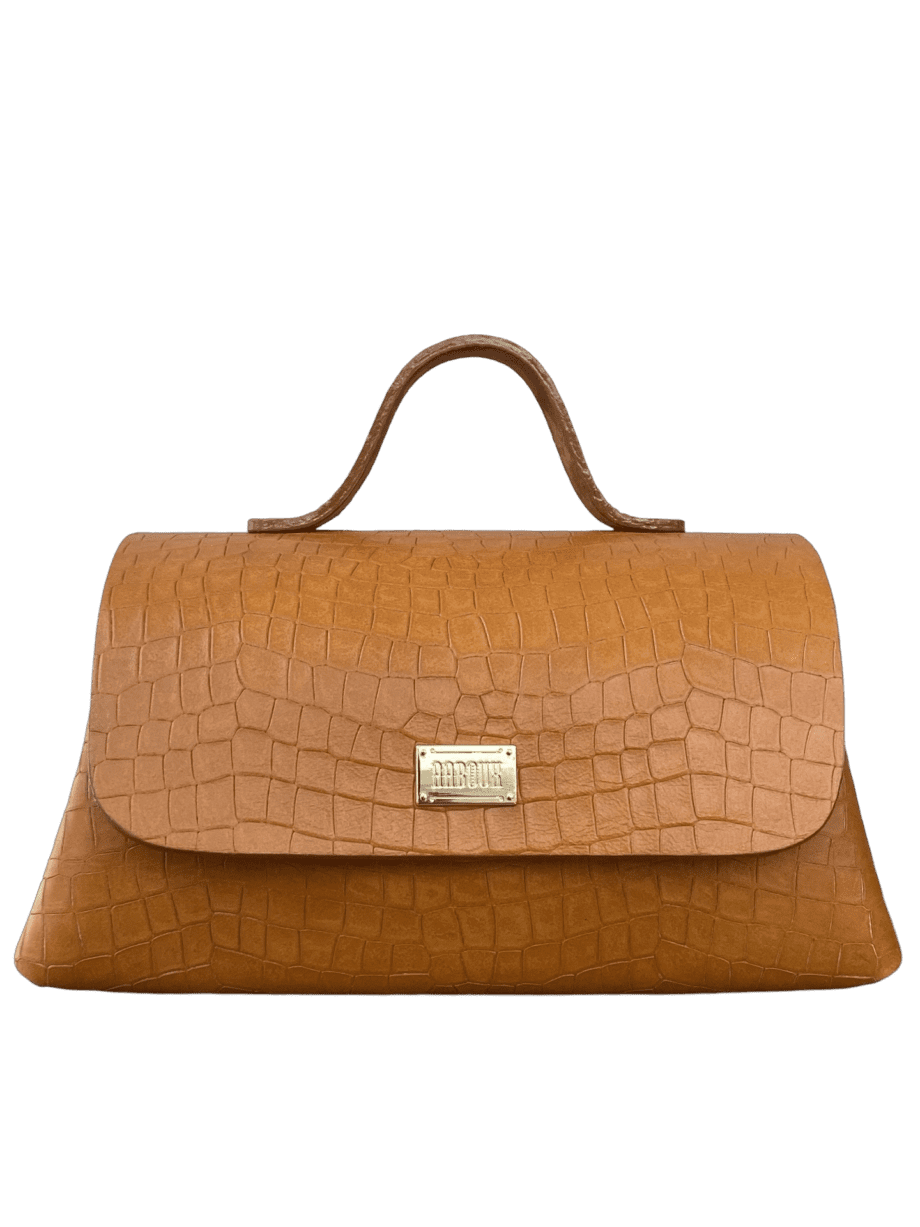 Mila Tan Crocco Embossed