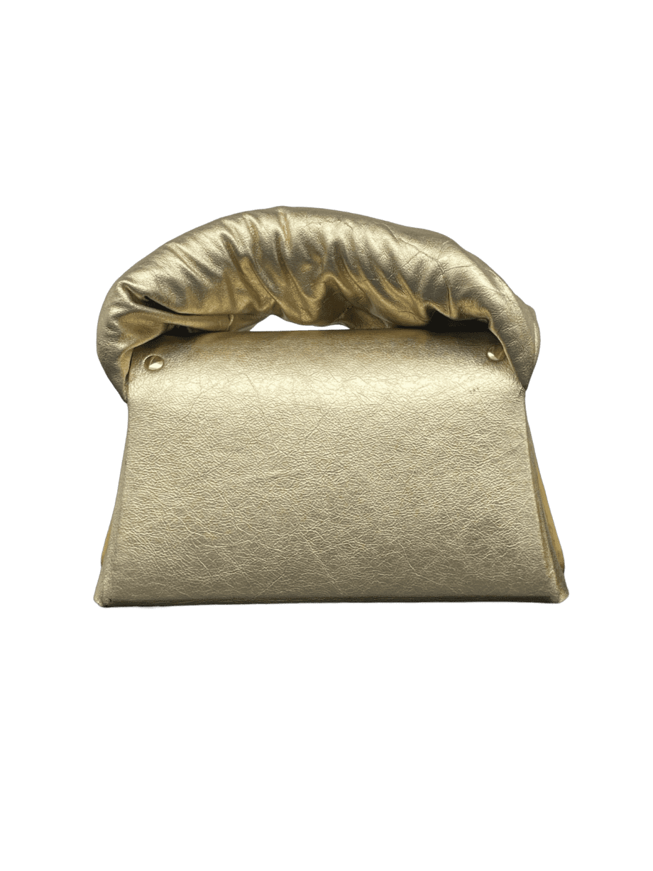 Moby Gold Crumpled Leather
