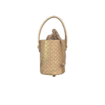 Lara Natural & Gold Snake Embossed