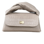 Nyla Taupe Croc Embossed