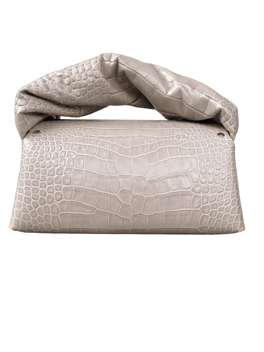 Nyla Taupe Croc Embossed