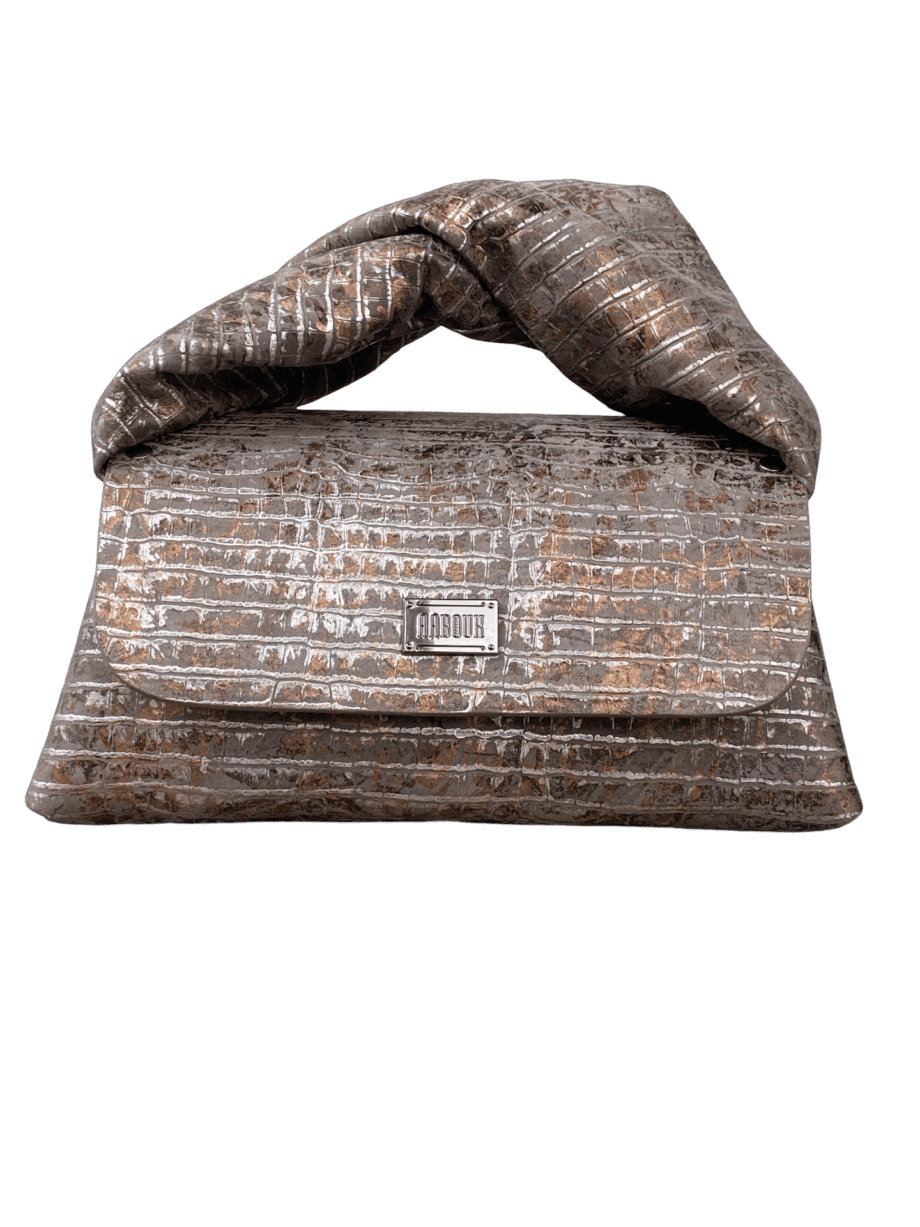 Nyla Three-tone Mini Crocco Print