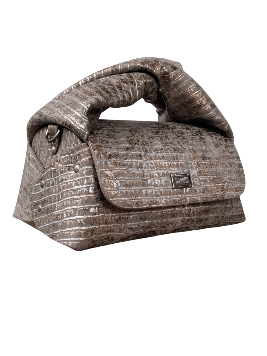 Nyla Three-tone Mini Crocco Print