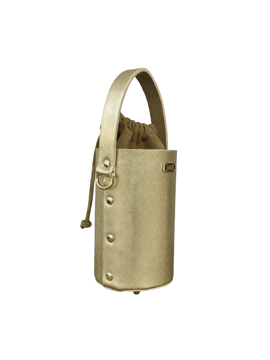 Tara Gold Saffiano
