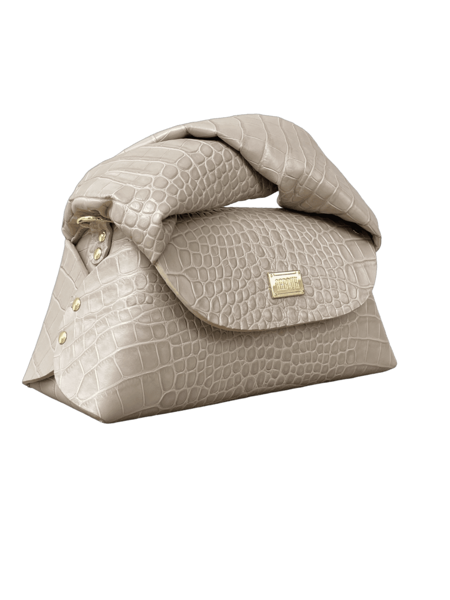 Nuby Taupe Croc Embossed