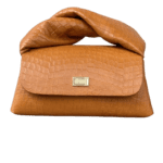 Nyla Tan Crocco Embossed