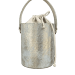 Aara Silver & White Distressed Snake Print