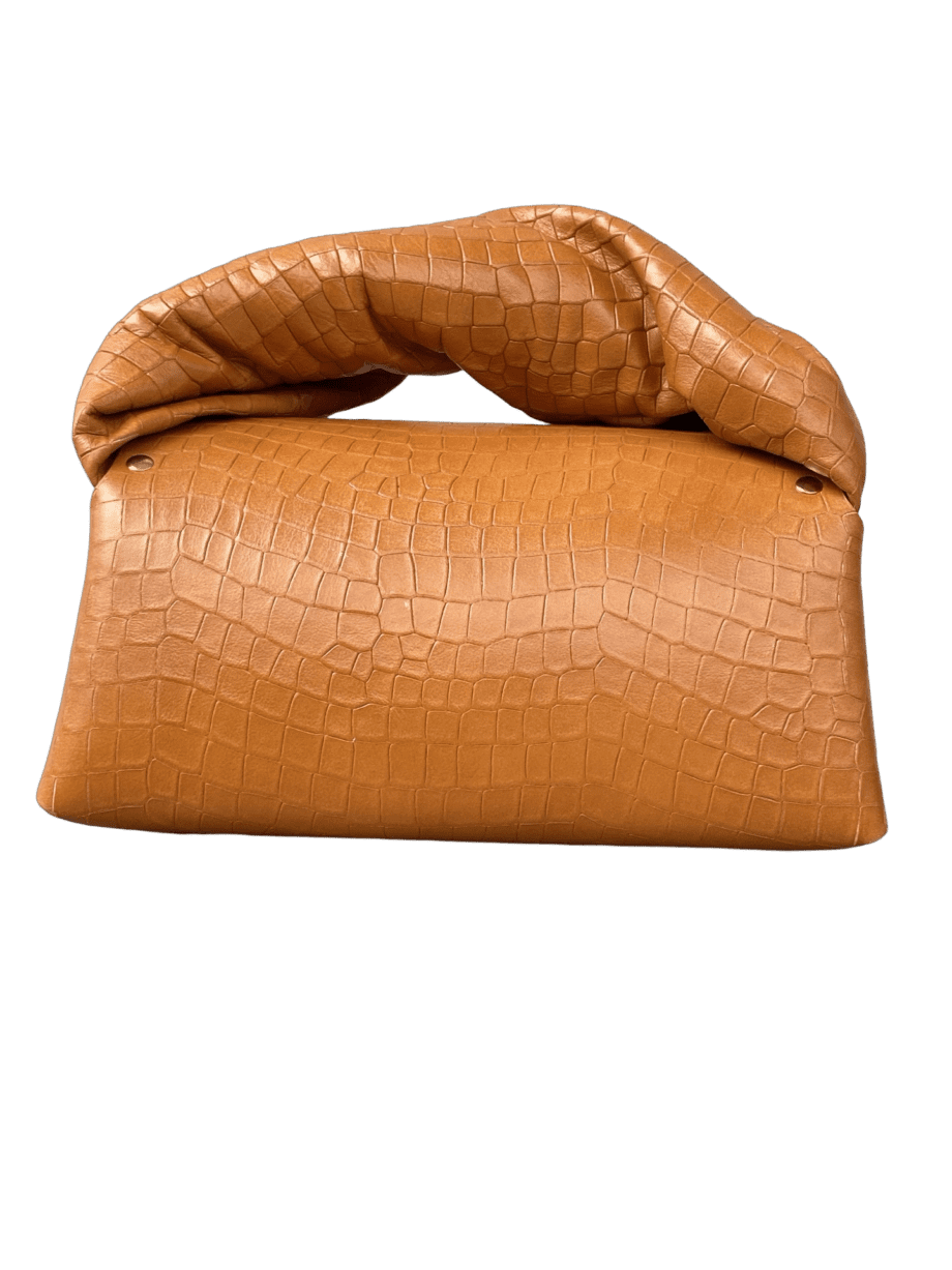 Nyla Tan Crocco Embossed
