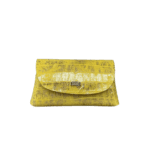 Maya Yellow & Gold Croc Distressed