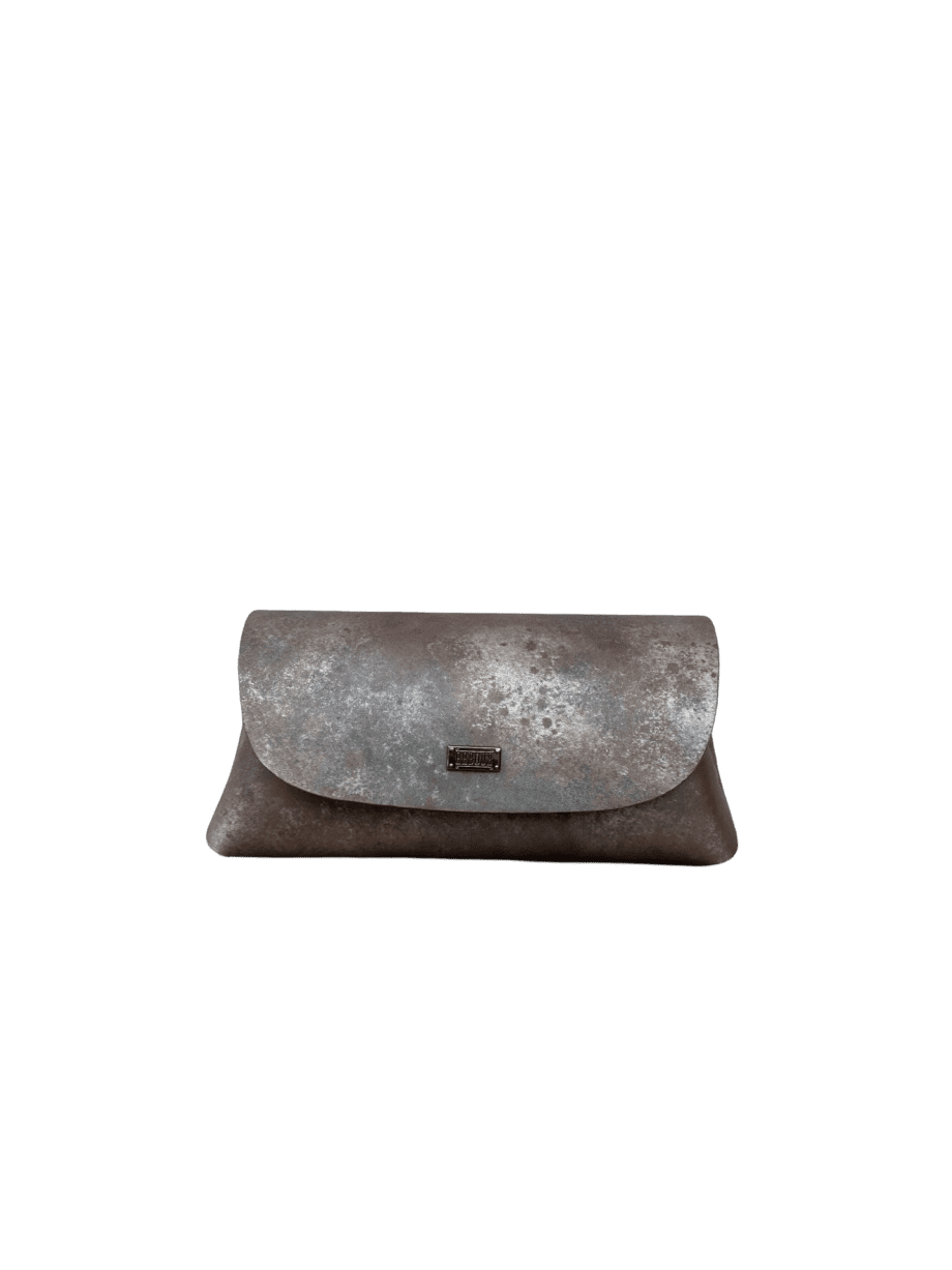 Maya Distressed Brown & Silver Nappa