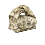 Nury XO (New Size) Cream & Green Marble Print Leather