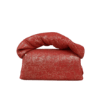 Seyi Red & Gold Mesh Pattern on Suede