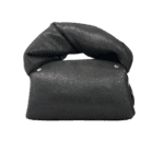 Nury Black Printed Pebble Grain Suede