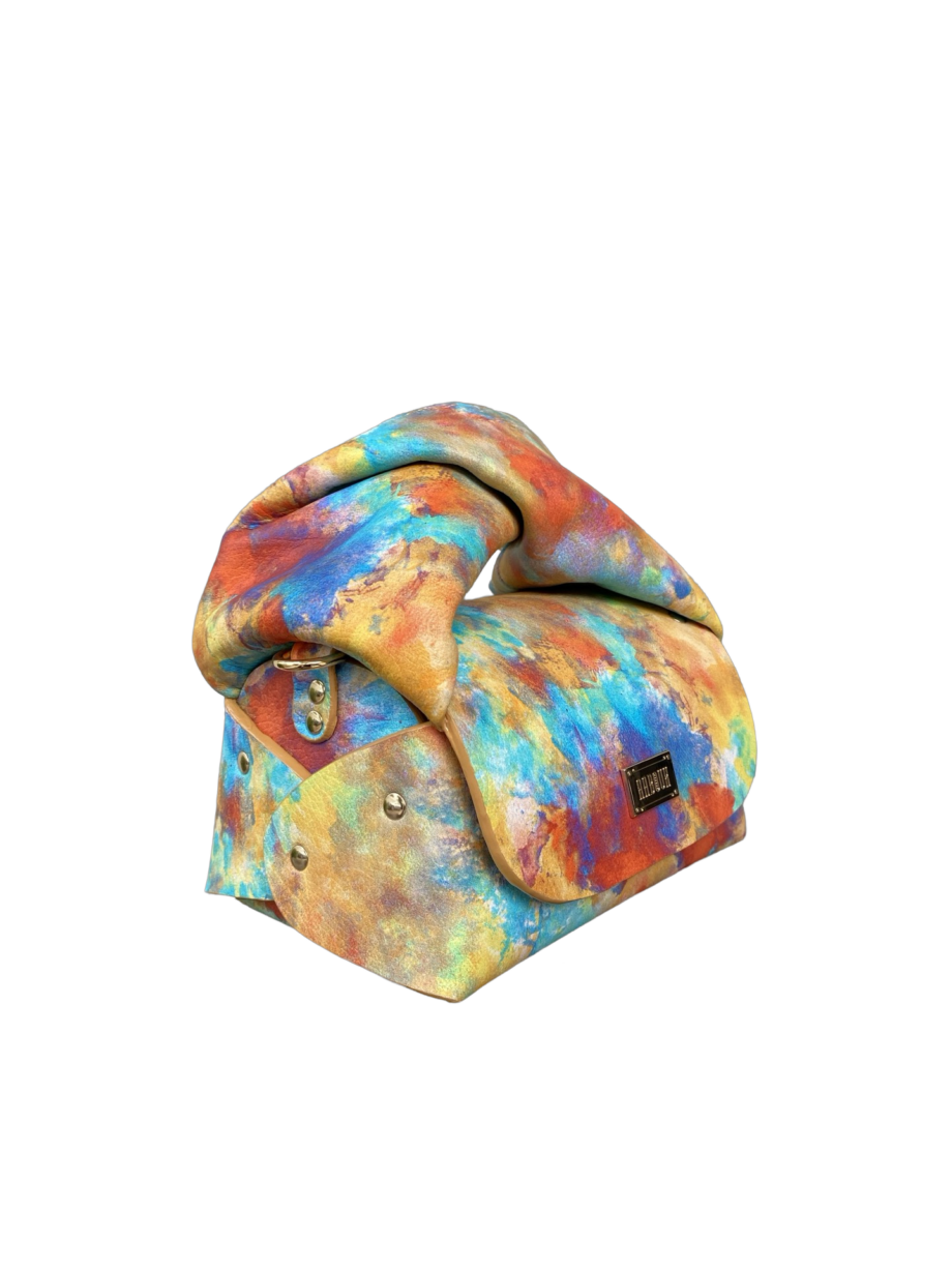 Nury XO (New Size) Bright Multi Flat Grain Print Leather