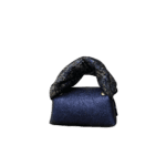 Lily Three-tone Tweed Effect Suede & Metallic Blue Flat Grain Leather