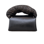 Nury XO (New Size) Cheetah Print Suede & Black Smooth Grain Leather