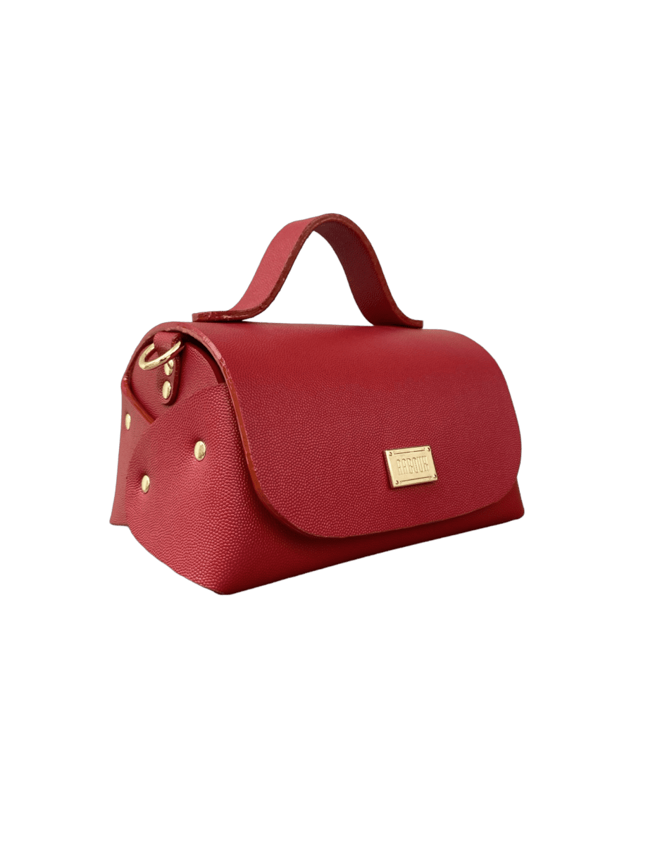 Mira XO (New Size) Red Stingray Print Leather