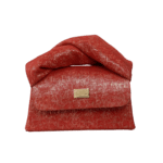 Moby Red & Gold Mesh Pattern on Suede