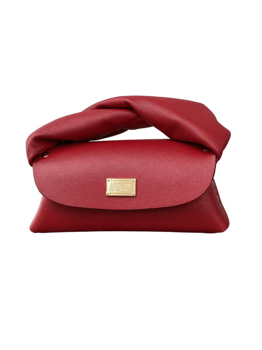 Seyi Red Stingray Print Leather